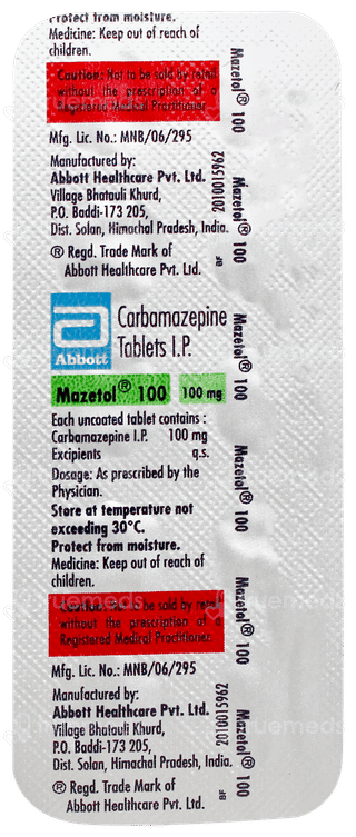 Mazetol 100 Tablet 10